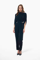 CREPE JUMPSUIT WITH POCKETS