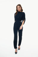 CREPE JUMPSUIT WITH POCKETS