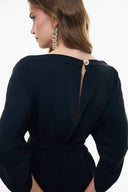 CREPE JUMPSUIT WITH POCKETS