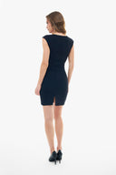 CREPE MINI-DRESS WITH POCKETS